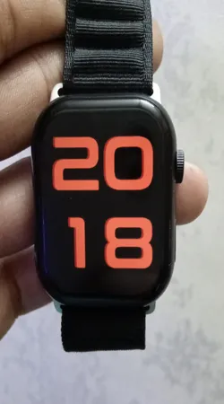 ساعت هوشمند 45 میلی‌متری کیوکویر مدل KW25 MAX series 10 با بند سیلیکونی