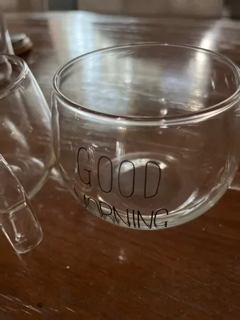 لیوان مدل پیرکس تپل Good Morning