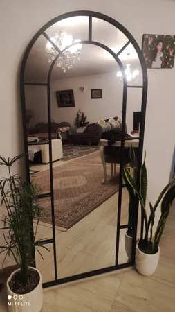 آینه مدل فلزی طرح تاج 180