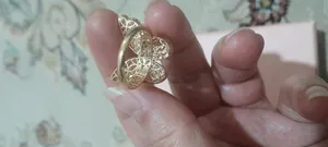 تجریه خرید انگشتر طلا 18 عیار زنانه طلا و شمش برلیان مدل پروانه کد 2025