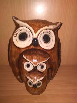 مجسمه روشا مدل جغد مجموعه 3 عددی