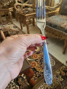 قاشق و چنگال ناب استیل مدل امپریال