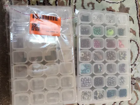 جعبه ابزار خیاطی مدل نظم دهنده منجوق کد 00