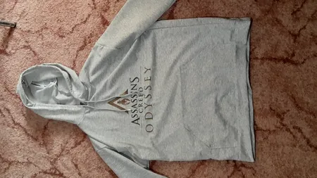 هودی مردانه طرح Assassins کد S436 رنگ طوسی