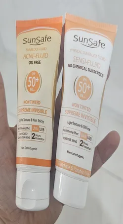 کرم ضدآفتاب سان‌سیف مدل سنسی فلوئید +SPF50، حجم 50 میلی‌لیتر