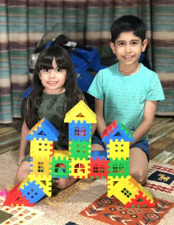 بازی ساختنی بلوک های خانه سازی 72 تکه