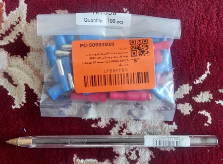 سرسیم ده ده الکتریک گروپ مدل لوله ای نری و مادگی  FRD1.25 -2.5،MPD1.25-2.5 بسته 40 عددی