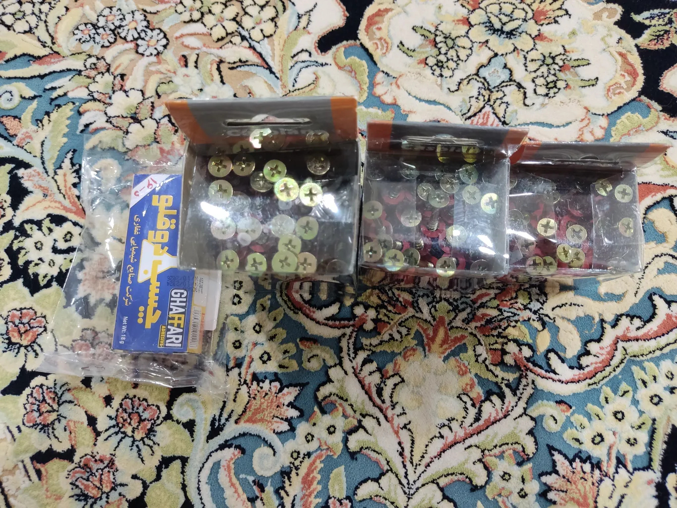 پیچ و رول پلاک کاسپین مدل DT-456 بسته 60 عددی