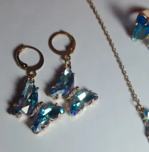 تجریه خرید نیم ست زنانه مدل پروانه کریستالی 148