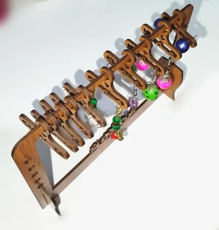 استند جواهرات مدل فروردین طرح رگال بسته 2 عددی