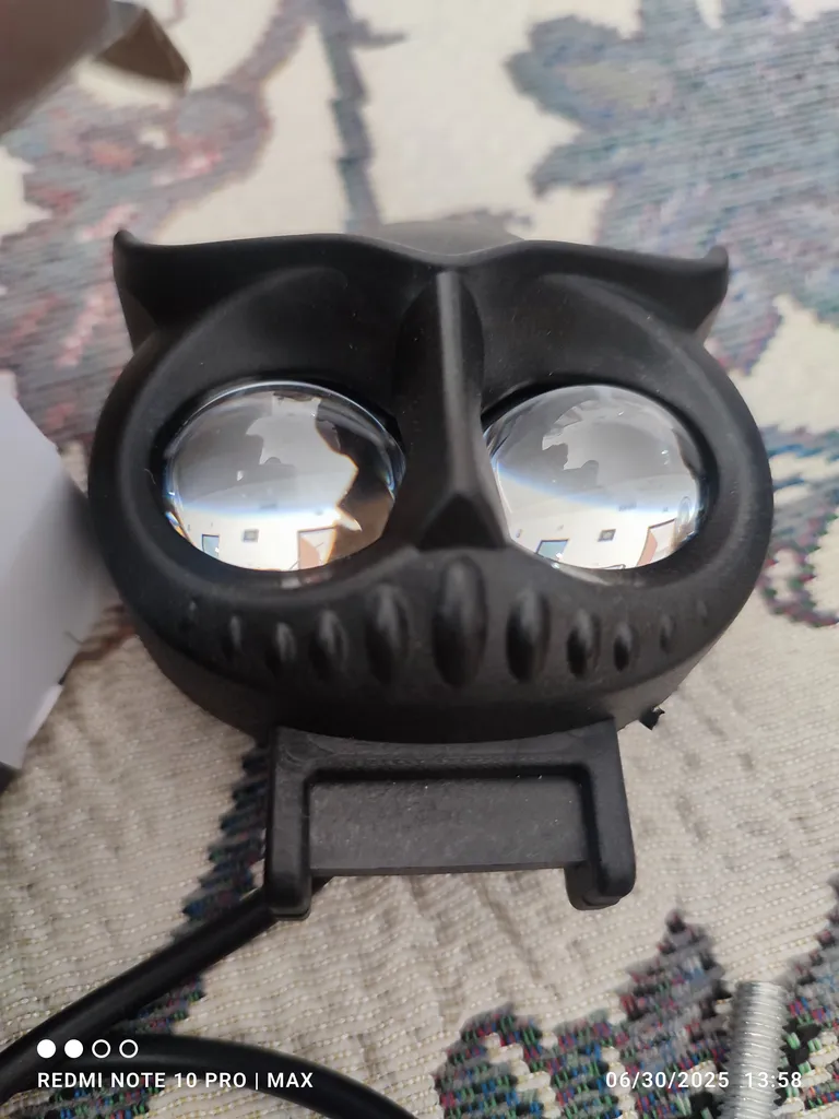 چراغ جلو موتور مدل لنزدار جغدی کد led