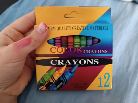 مداد شمعی 12رنگ کد 1001