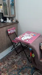 میز تحریر باکسدار و صندلی تاشو شهریار طرح کیتی