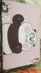 استیکر لپ تاپ مدل پاندا کوچولوی خنگ کد01 مناسب برای لپ تاپ 17 اینچ به همراه برچسب حروف فارسی کیبورد