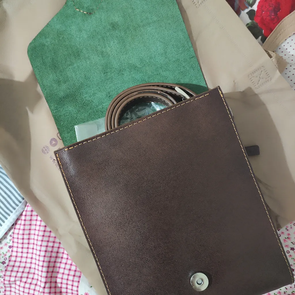 کیف دوشی چرم بارثاوا کد 1214