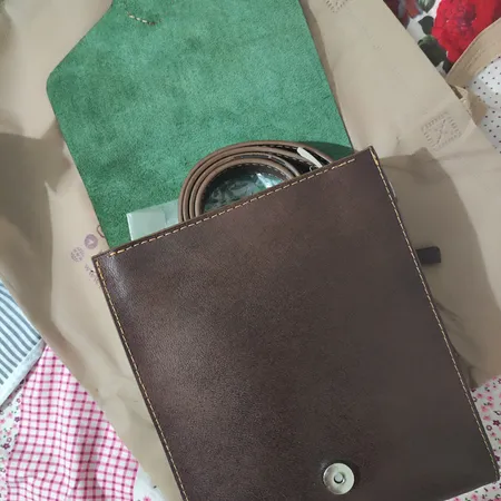کیف دوشی چرم بارثاوا کد 1214