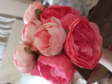 گل مصنوعی مدل دسته گل پیونی PIYONI11