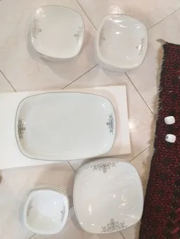 سرویس 28 پارچه چینی زرین ایران سری کواترو مدل مونت کارلو