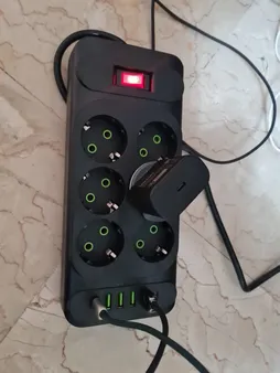 چندراهی برق پاورسوکت مدل F33u Type-C شش خانه