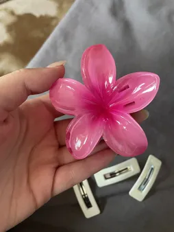 کلیپس مو زنانه مدل گل پلومریا کد brg 410