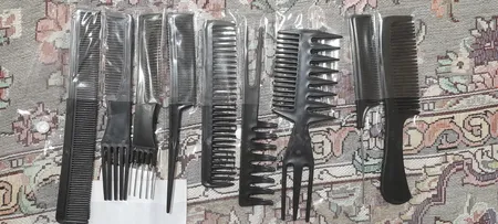 ست شانه مو سافاری کد 31282 بسته 10 عددی