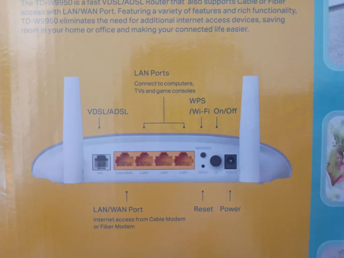 مودم روتر VDSL/ADSL تی پی-لینک مدل TD-W9950