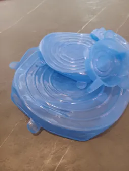 درپوش ظرف مدل سیلیکونی مجموعه 6 عددی