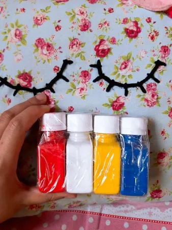 رنگ اکریلیک کد 4 حجم ۶۰ میلی لیتر بسته ۴ عددی