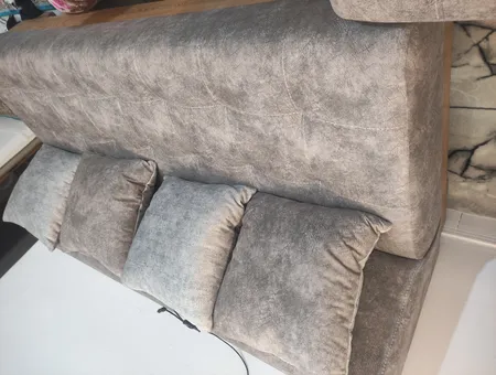 مبل دو نفره مدل ال کد 102-MR104-2/Y-GR-BR