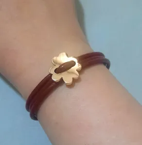 تجریه خرید دستبند طلا 18 عیار زنانه تاج مدل G314