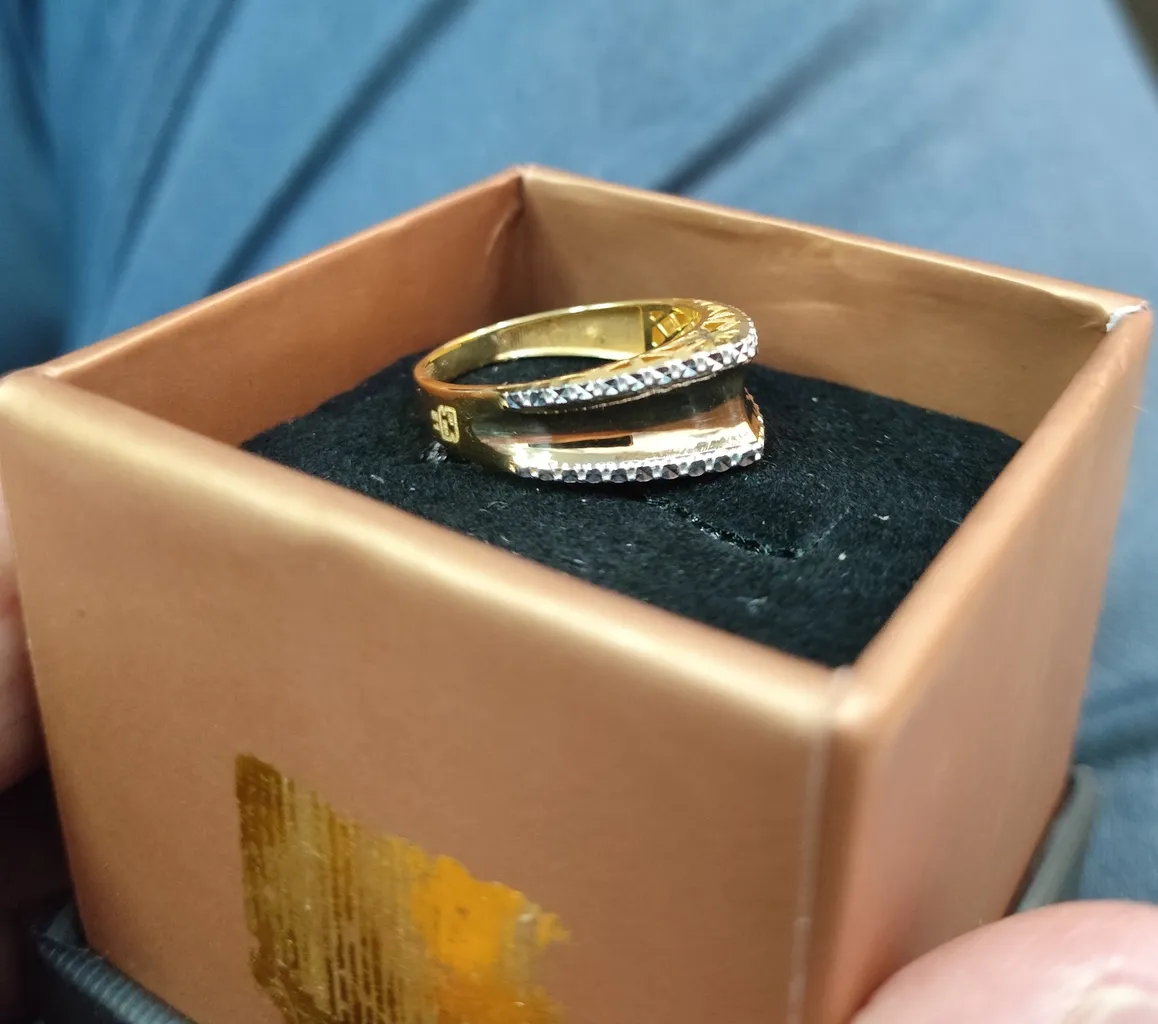 انگشتر طلا 18 عیار زنانه طلای مستجابی مدل  آوا کد 67037