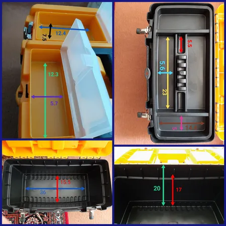 جعبه ابزار مهر مدل JMT-16 قفل فلزی 16 اینچ