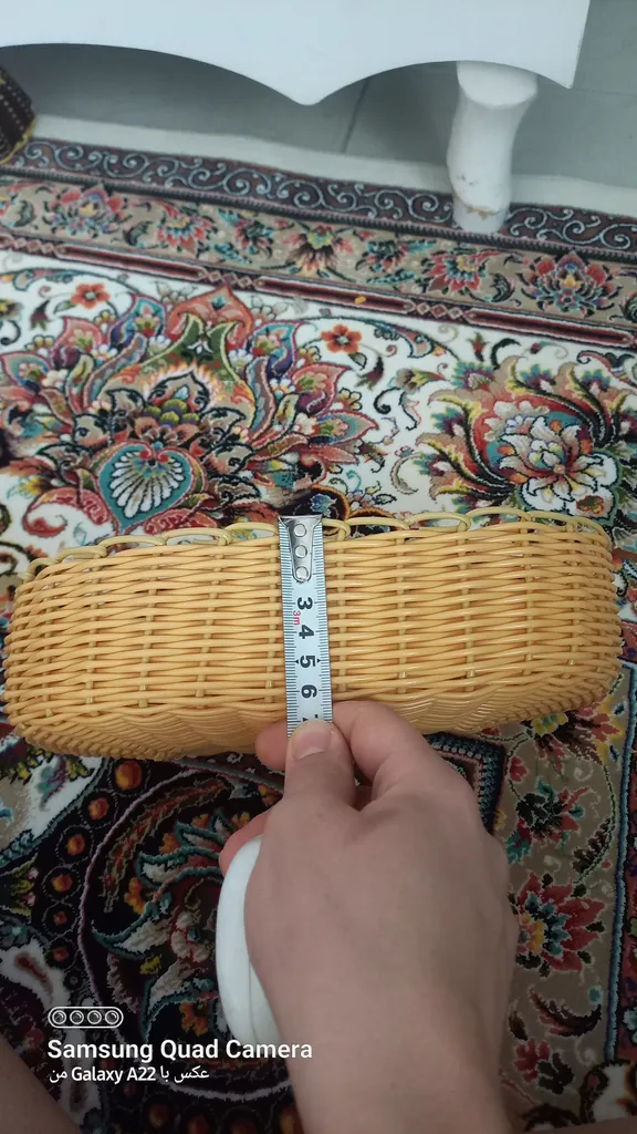 سبد حصیر بافی ارغوان سازان مدل کمند