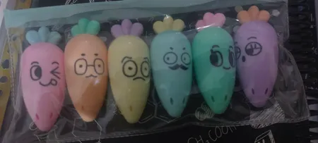 ماژیک علامت گذار مدل هویج کد 809 بسته 6 عددی