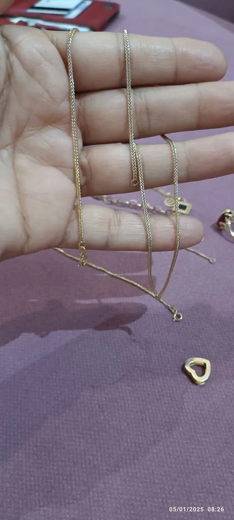 زنجیر طلا 18 عیار زنانه طلای مستجابی مدل میرو کد sz45