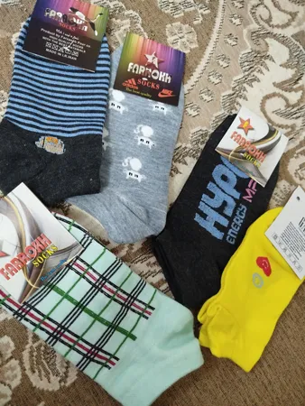 جوراب زنانه مدل خرسی مجموعه 5 عددی