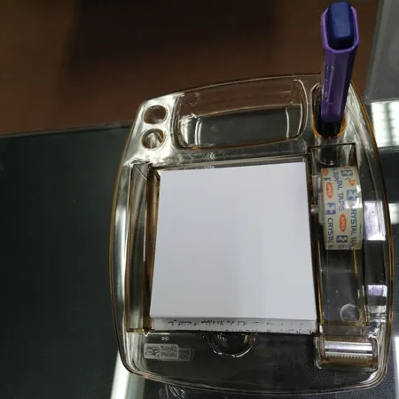 پایه چسب و جا کاغذی بلوری سنا پلاستیک مدل 501