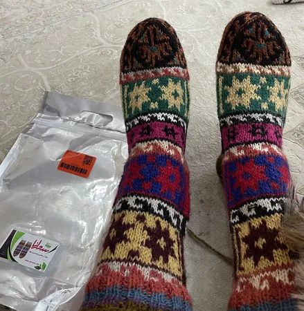 جوراب دست دوز زنانه مدل shr0303