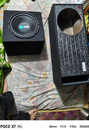 باکس ساب ووفر خودرو ام تی ایکس مدل 80L طرح سرامیکی مناسب برای ساب 12 اینچ