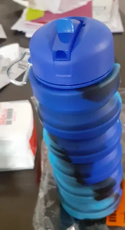 قمقمه دوچرخه مدل سیلیکونی تاشو گنجایش 0.5 لیتر