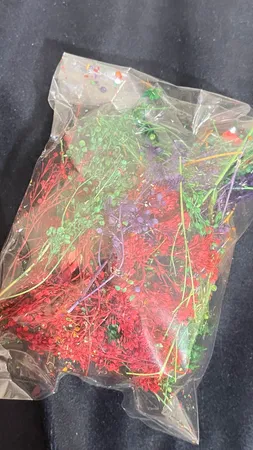 گل خشک مدل رزین اپوکسی مینیاتوری مجموعه 4 عددی