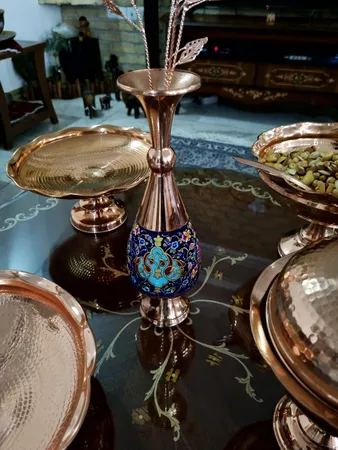 گلدان مسی مدل پرداز کد 30