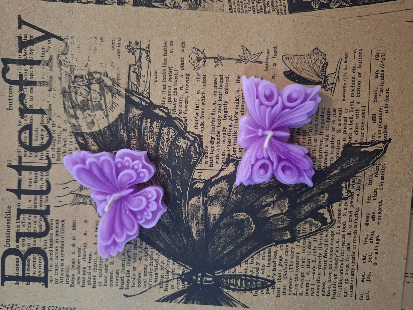 قالب شمع کوشا مدل پروانه 2 تایی کد 01