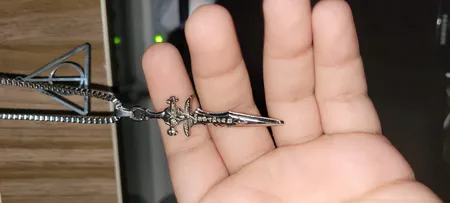 گردنبند مردانه رزالیا طرح خنجر مدل NM-SSC-35