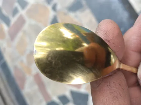 قاشق چای خوری مدل گلبرگ بسته دو عددی