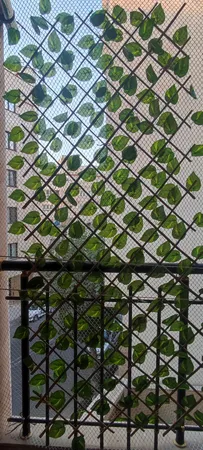 دیوارپوش مدل برگ پتوس آکاردئون سایز 1×2 متر