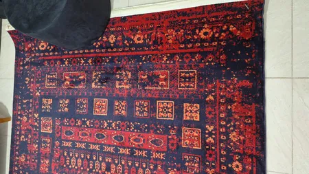 فرش ماشینی دنیای فرش مدل روشنک سنتی کد 1510