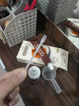 کیت رنگ ابرو سانتکس شماره CIN5-E6.81 حجم 30 میلی لیتر رنگ دارچینی