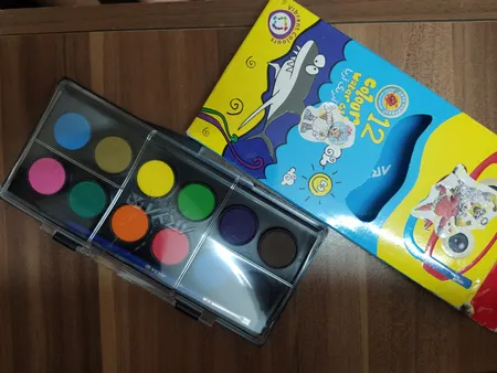 آبرنگ 12 رنگ آریا کد 5005 B