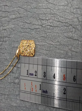 آویز گردنبند طلا 18 عیار زنانه طلای مستجابی مدل آوا کد 3686